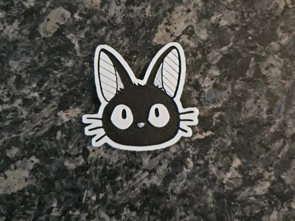 Sticker Jiji Studio Ghibli by Kactus Fpv HueForge model: Sticker Jiji Studio Ghibli by Kactus Fpv