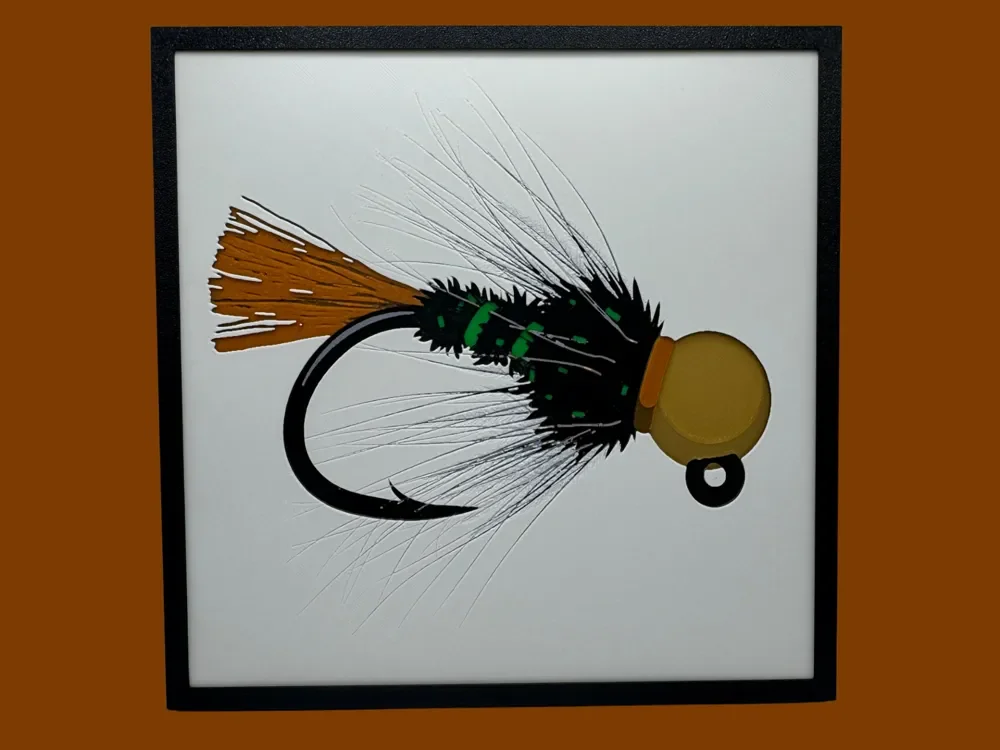 Blowtorch - Fly Fishing Lure by Canadian Gamer HueForge model: Blowtorch - Fly Fishing Lure by Canadian Gamer
