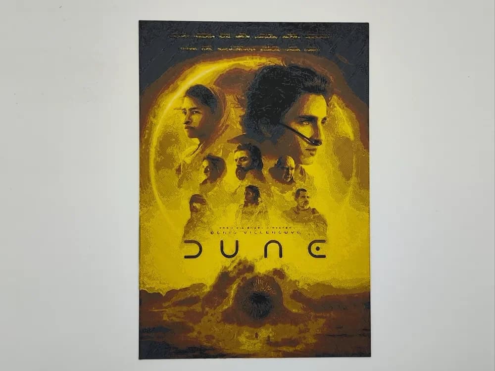 Dune 1 poster - Hueforge by Altf4-Formation HueForge model: Dune 1 poster - Hueforge by Altf4-Formation
