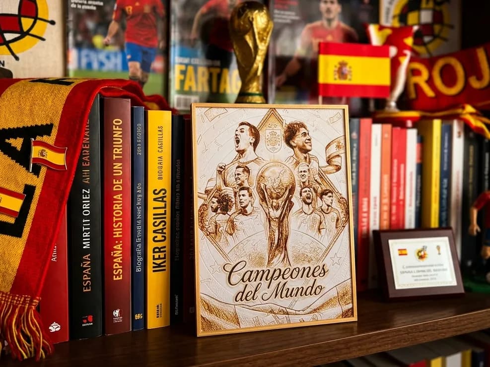 Spain World Champions 2026 - HueForge by keko HueForge model: Spain World Champions 2026 - HueForge by keko