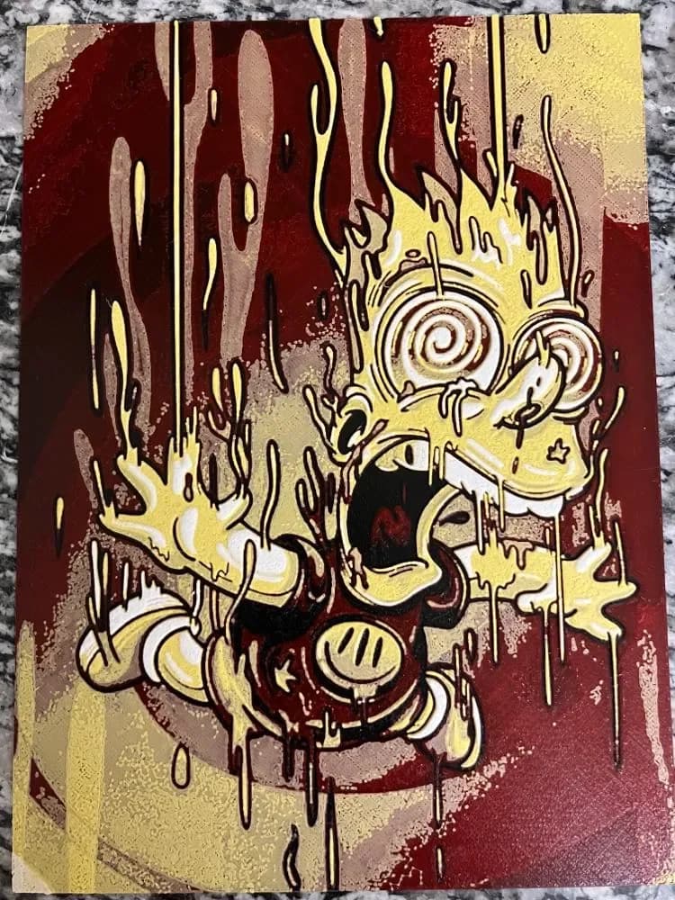 Trippy Bart -includes A1 mini (HueForge print) Trippy Bart -includes A1 mini (HueForge print)
