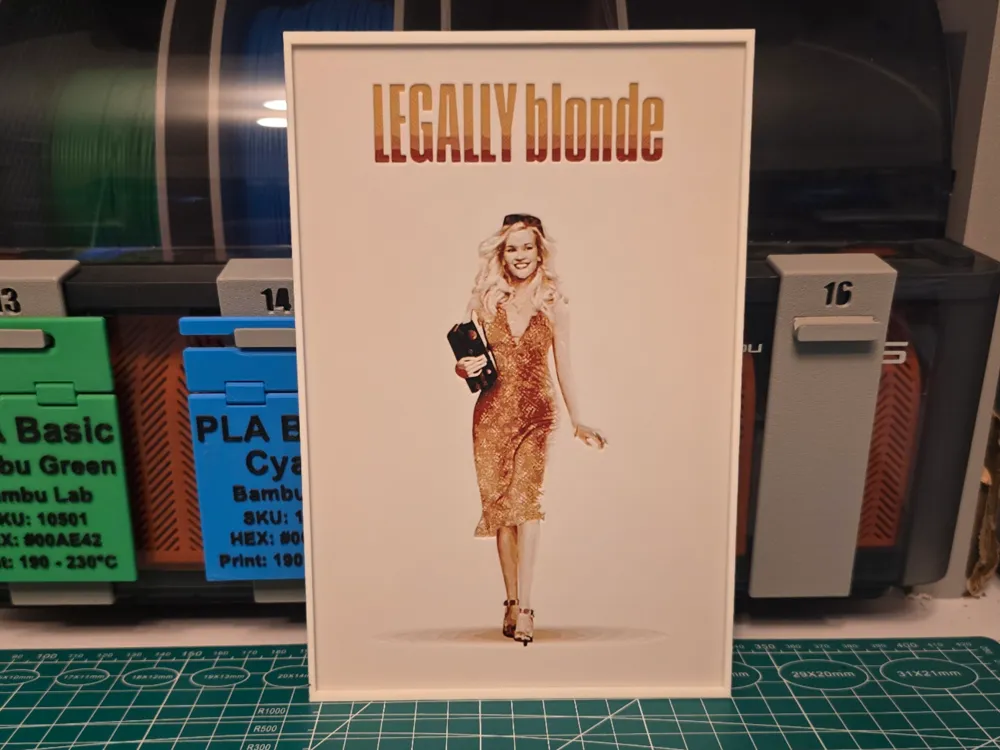 Legally Blonde Movie Poster - Hueforge Art Legally Blonde Movie Poster - Hueforge Art