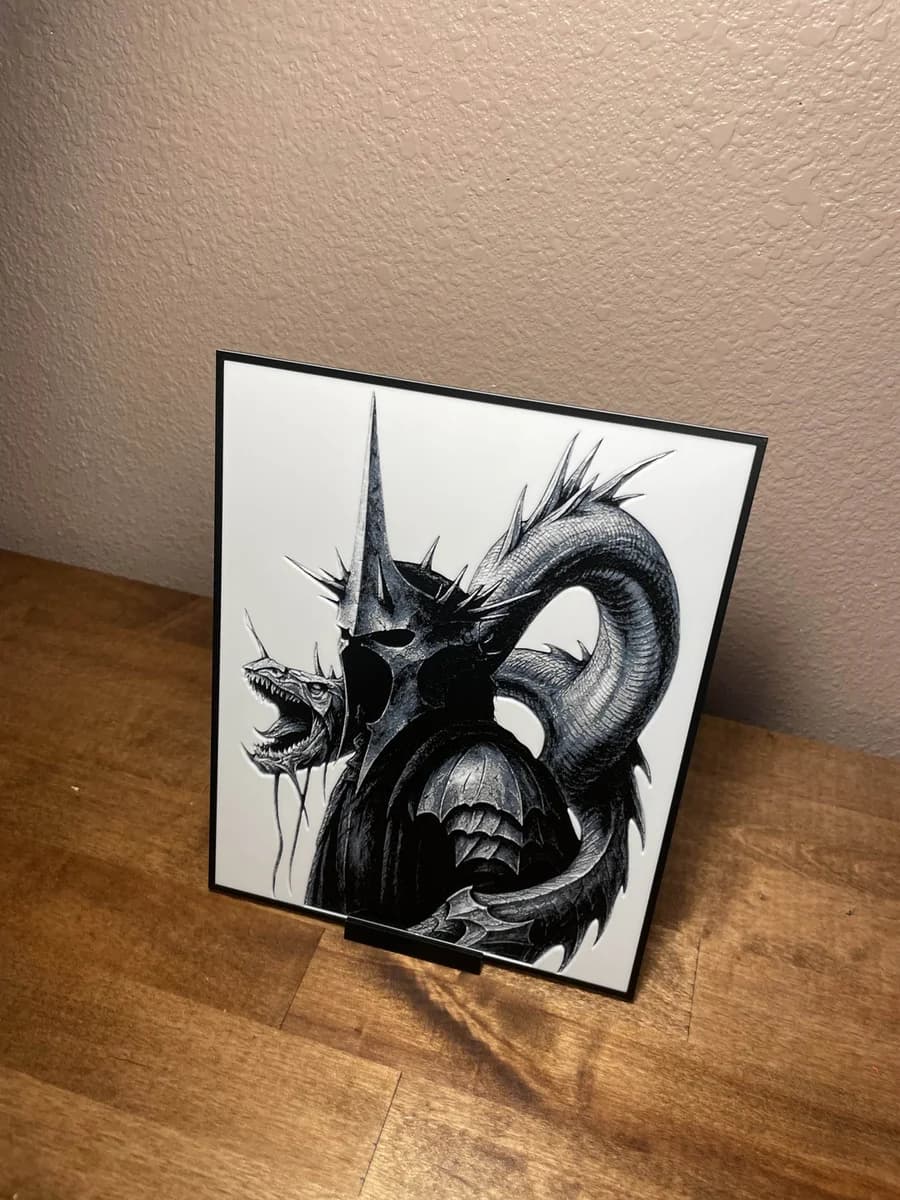 Witch King of Angmar by Cloudy Nostalgia HueForge model: Witch King of Angmar by Cloudy Nostalgia