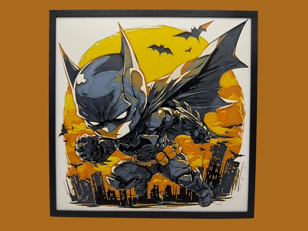 Batman - Chibi Edition by Canadian Gamer HueForge model: Batman - Chibi Edition by Canadian Gamer