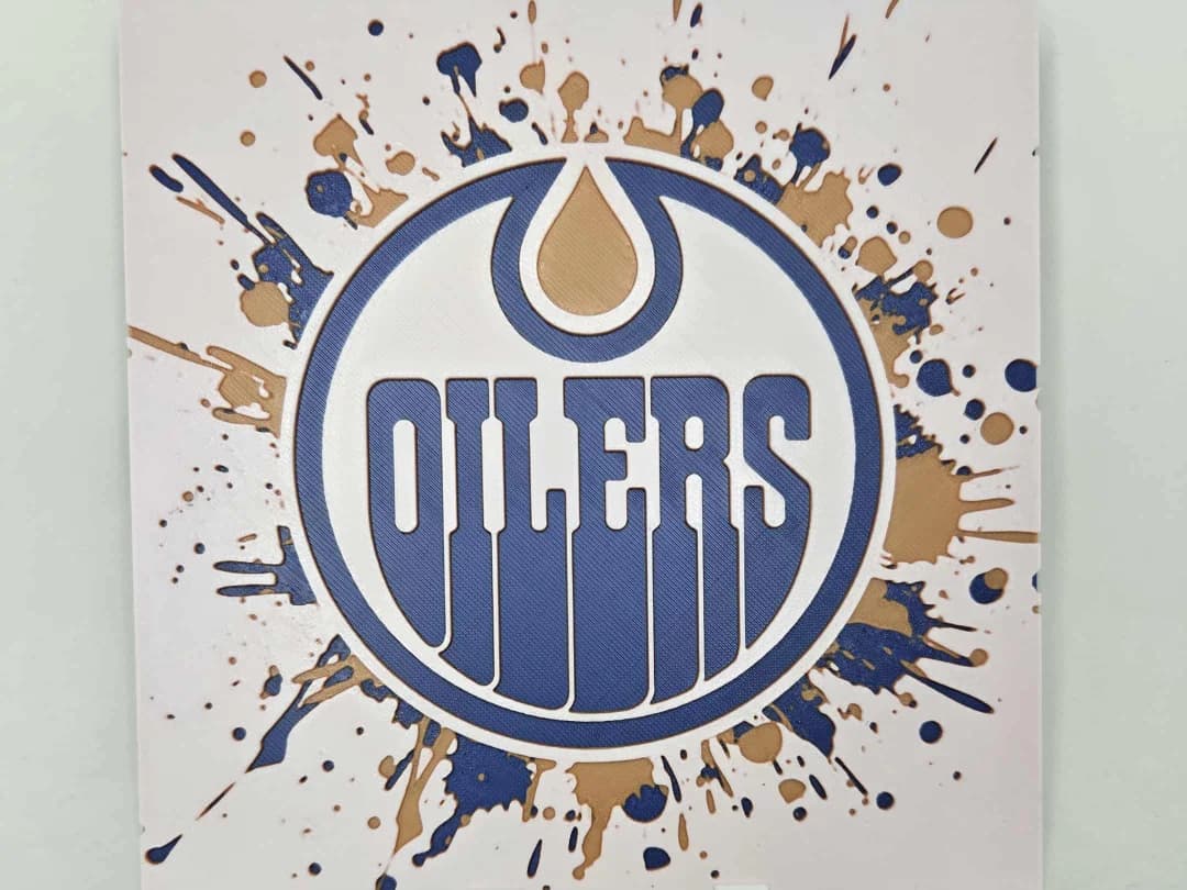 Graffiti Edmonton Oilers Hueforge by 3Ree Printing HueForge model: Graffiti Edmonton Oilers Hueforge by 3Ree Printing