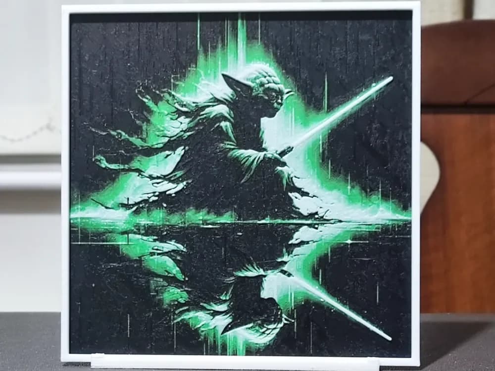 Yoda (1) - HueForge 3 Color by BoDad HueForge model: Yoda (1) - HueForge 3 Color by BoDad