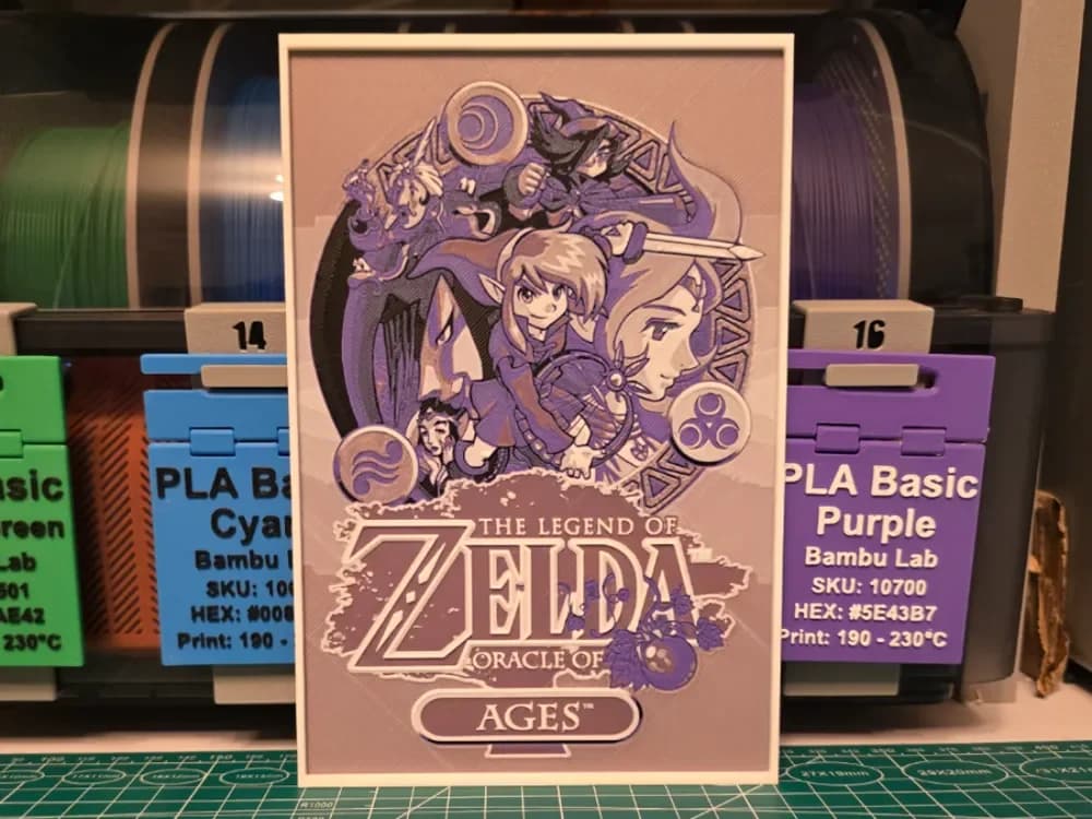 The Legend of Zelda: Oracle of Ages - Hueforge Art by Lumpy3D HueForge model: The Legend of Zelda: Oracle of Ages - Hueforge Art by Lumpy3D