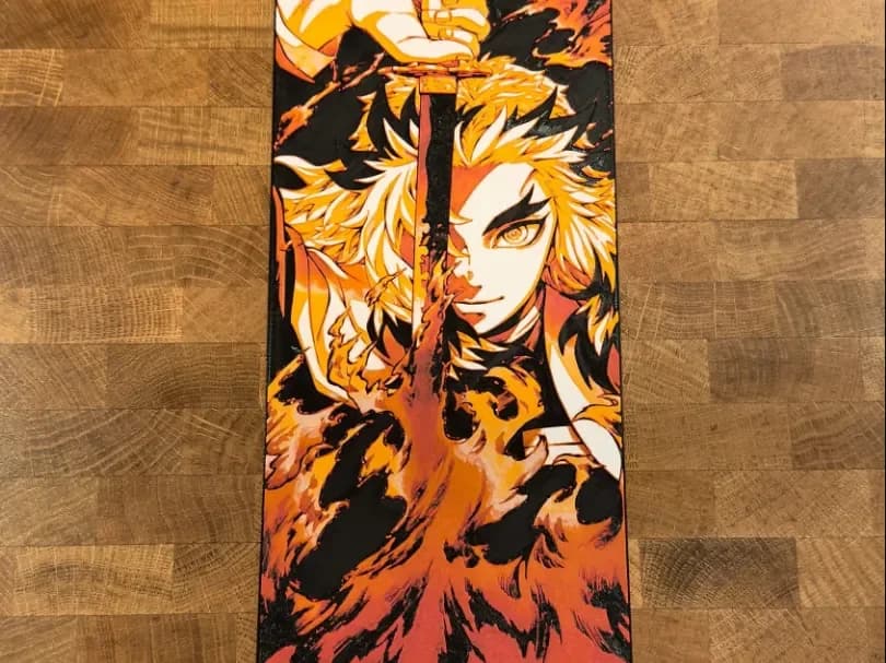 Demon Slayer - Rengoku, Flame Hashira (Colored) Demon Slayer - Rengoku, Flame Hashira (Colored)