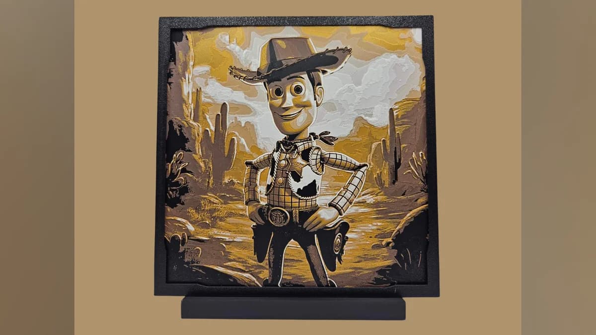 Woody - Toy Story - Disney Hueforge by Canadian Gamer HueForge model: Woody - Toy Story - Disney Hueforge by Canadian Gamer