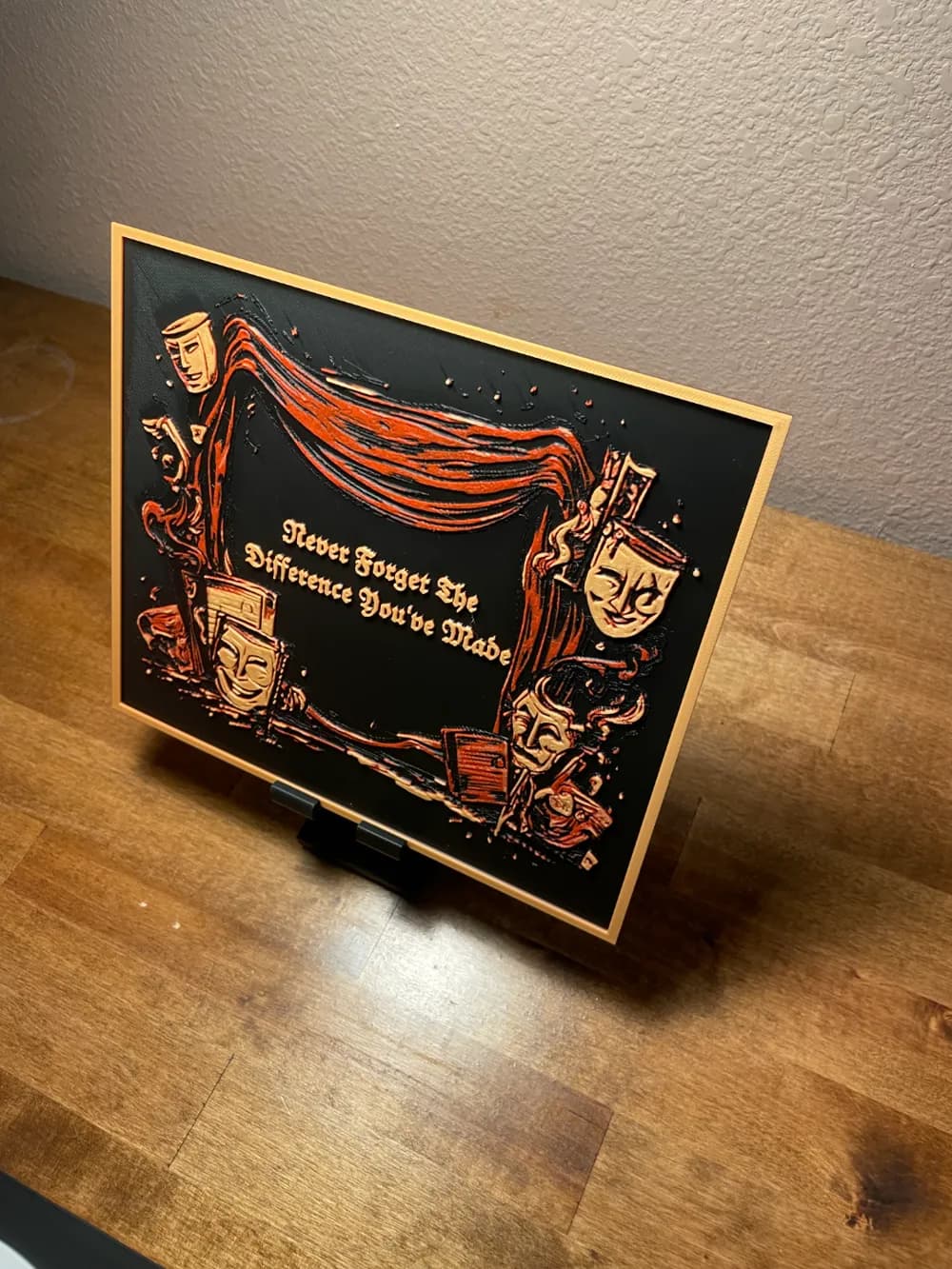 HueForge model: Hueforge - Teacher Appreciation - Theater by Cloudy Nostalgia