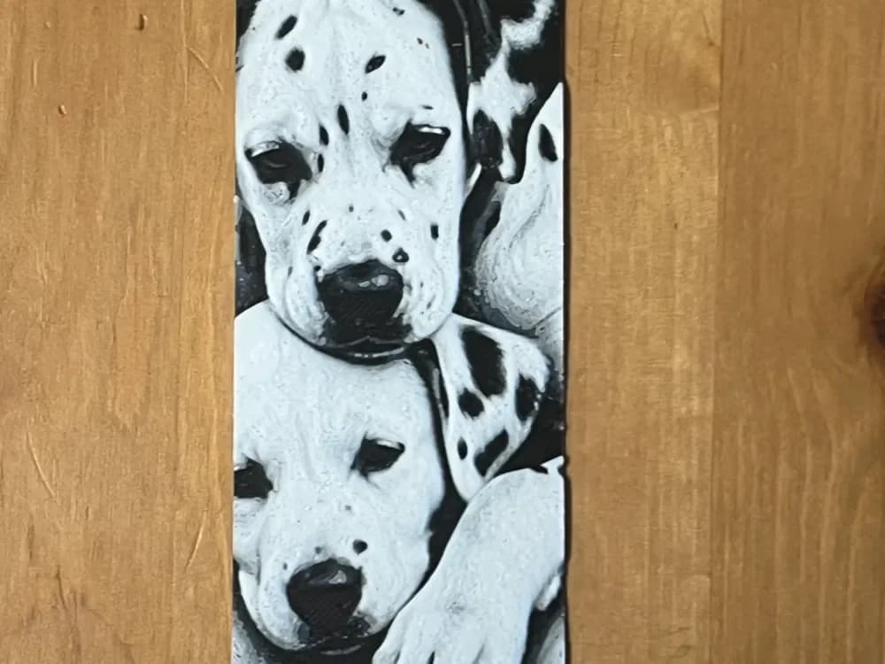 Dalmatian bookmark by Morganja HueForge model: Dalmatian bookmark by Morganja