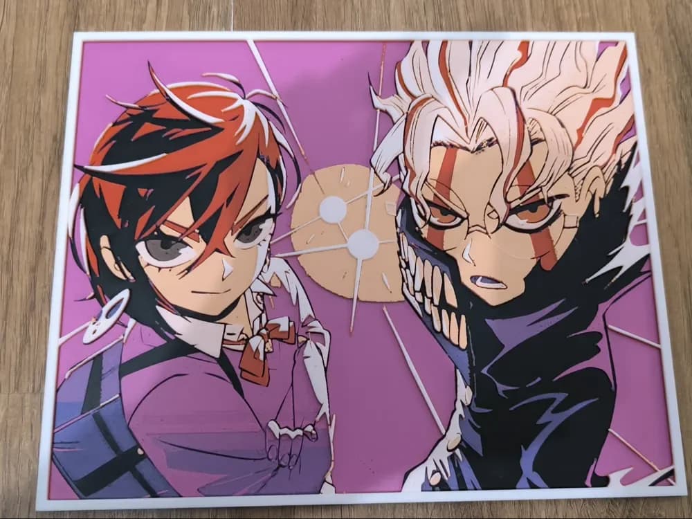 Dandadan Ayase Momo and Ken Takakura by Dark behelit HueForge model: Dandadan Ayase Momo and Ken Takakura by Dark behelit