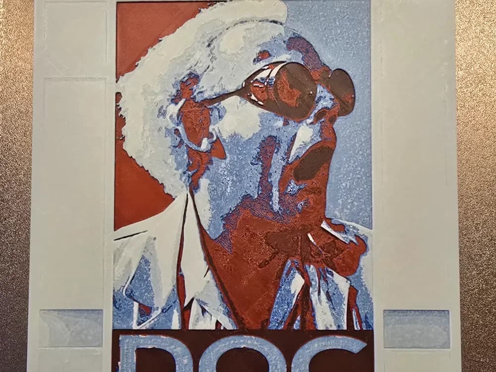 Back to the Future - Doc Hueforge by 3D-Mentiel HueForge model: Back to the Future - Doc Hueforge by 3D-Mentiel