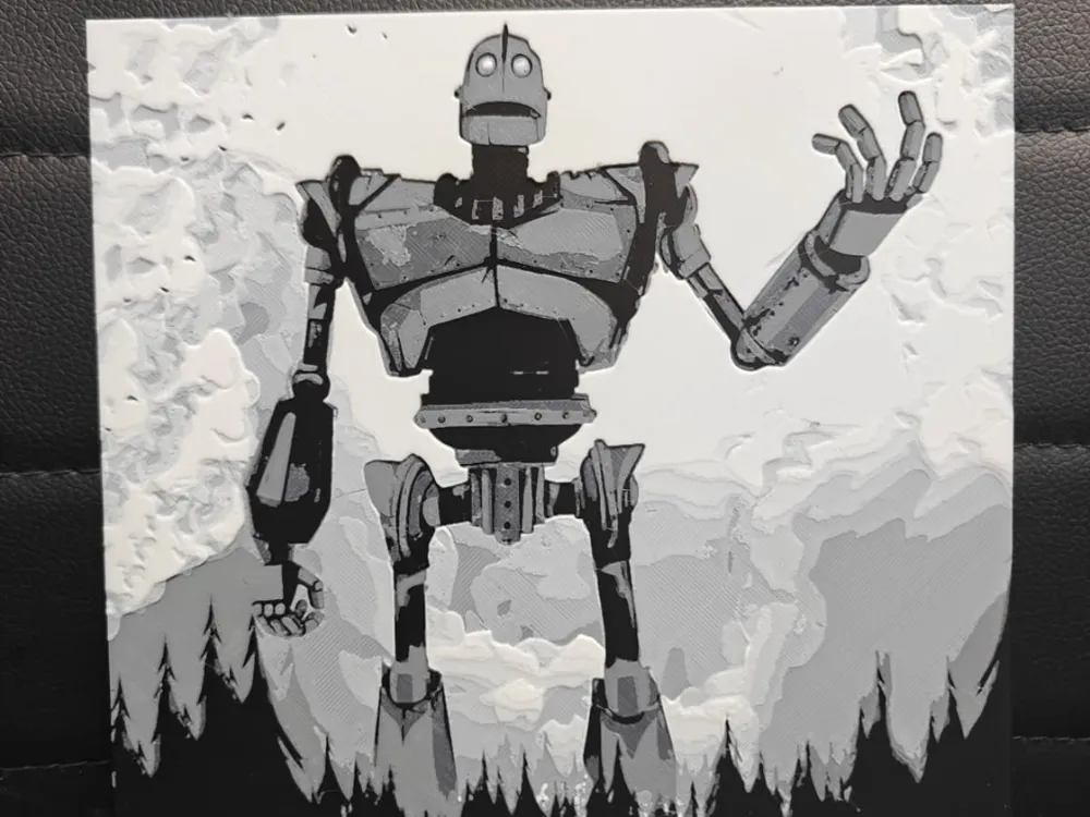 HueForge model: The Iron Giant by TheHueforgeLady