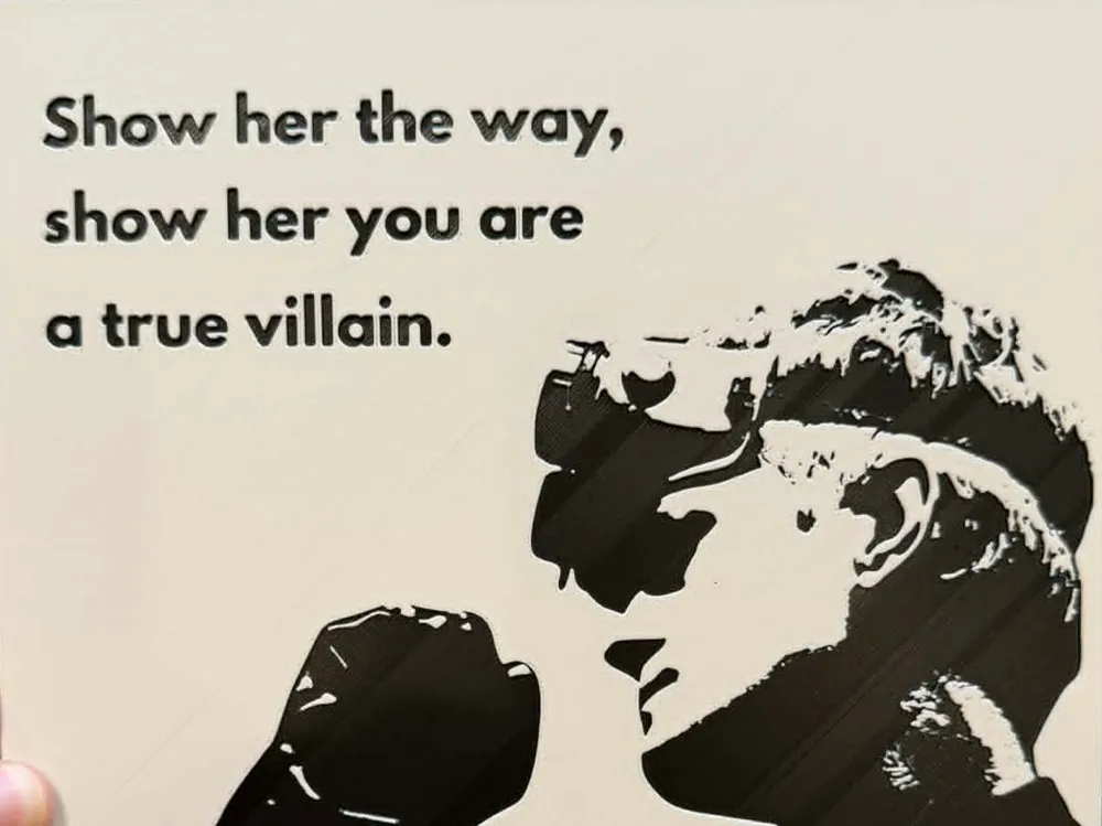 Dr. Horrible - Show Her The Way, a True Villain by IslandLooter HueForge model: Dr. Horrible - Show Her The Way, a True Villain by IslandLooter