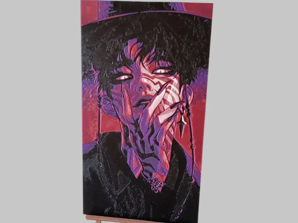 Saja Boys K-Pop Demon Hunters by 3DNesy HueForge model: Saja Boys K-Pop Demon Hunters by 3DNesy