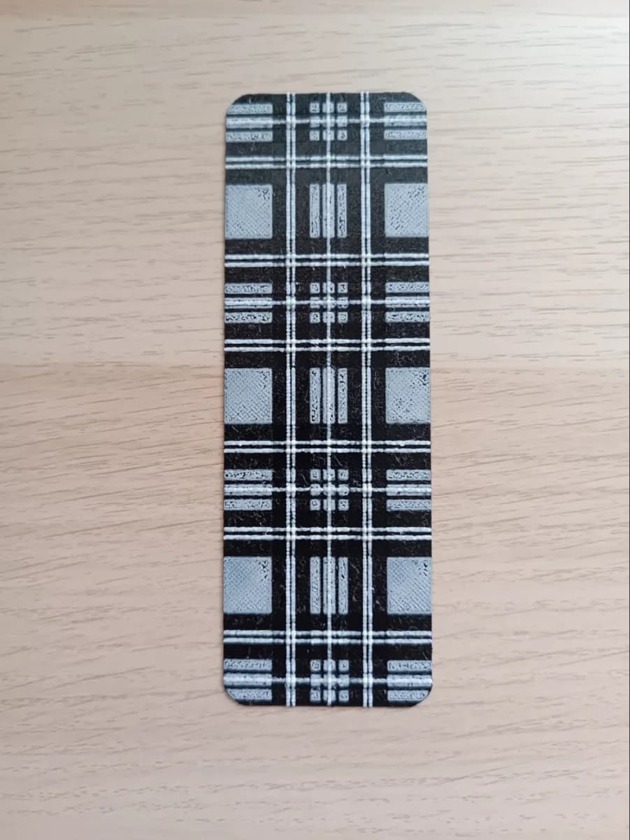 Checkered Clothing Style Bookmark Checkered Clothing Style Bookmark