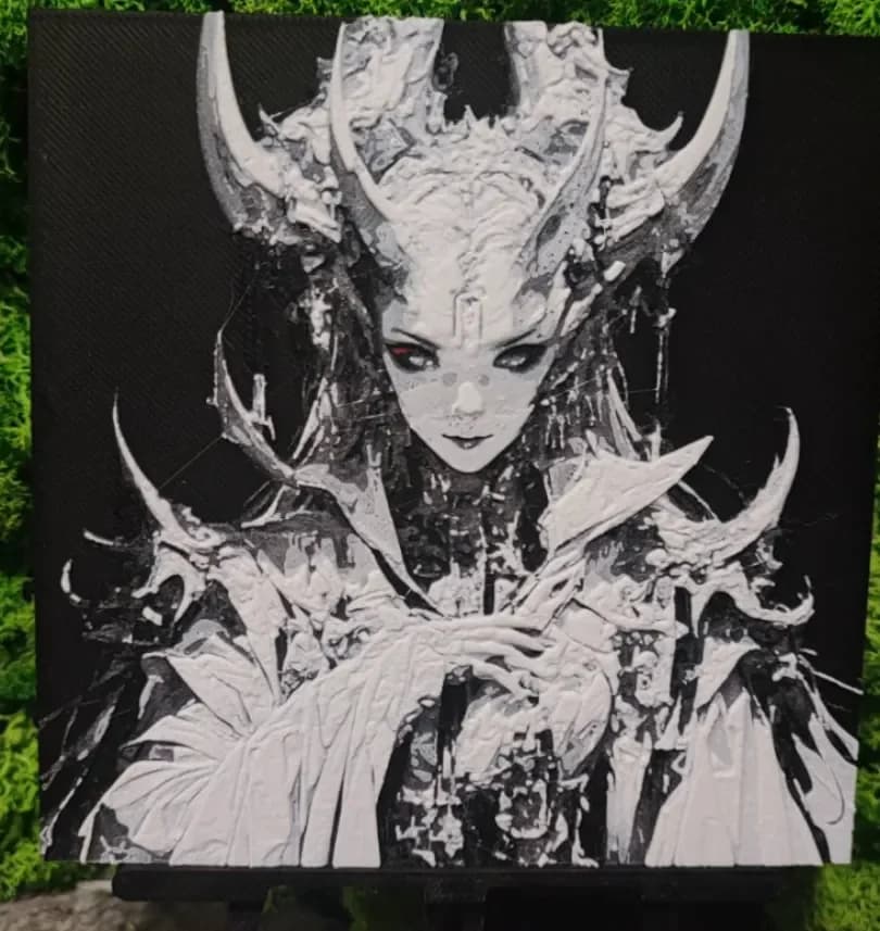 Demon Empress by Garuda3D HueForge model: Demon Empress by Garuda3D