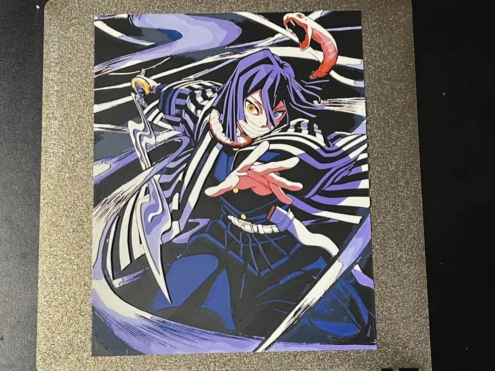 Serpent Hashira Obanai Iguro Demon Slayer Hueforge by FantasyZ HueForge model: Serpent Hashira Obanai Iguro Demon Slayer Hueforge by FantasyZ