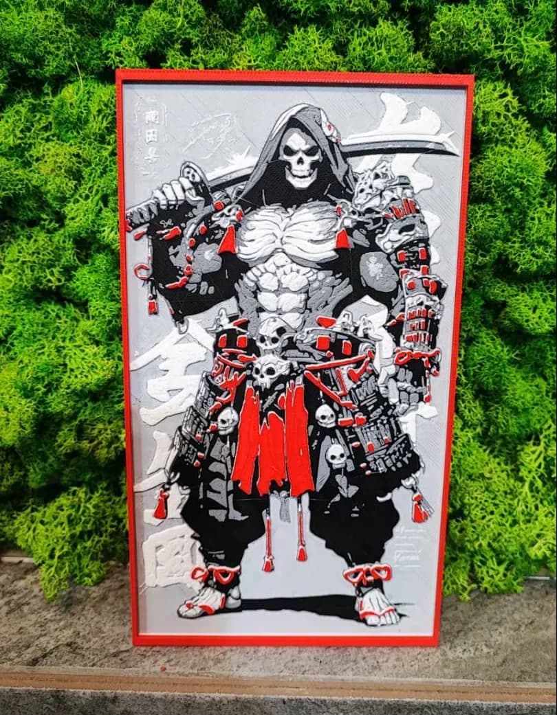 Epic Samurai by Garuda3D HueForge model: Epic Samurai by Garuda3D