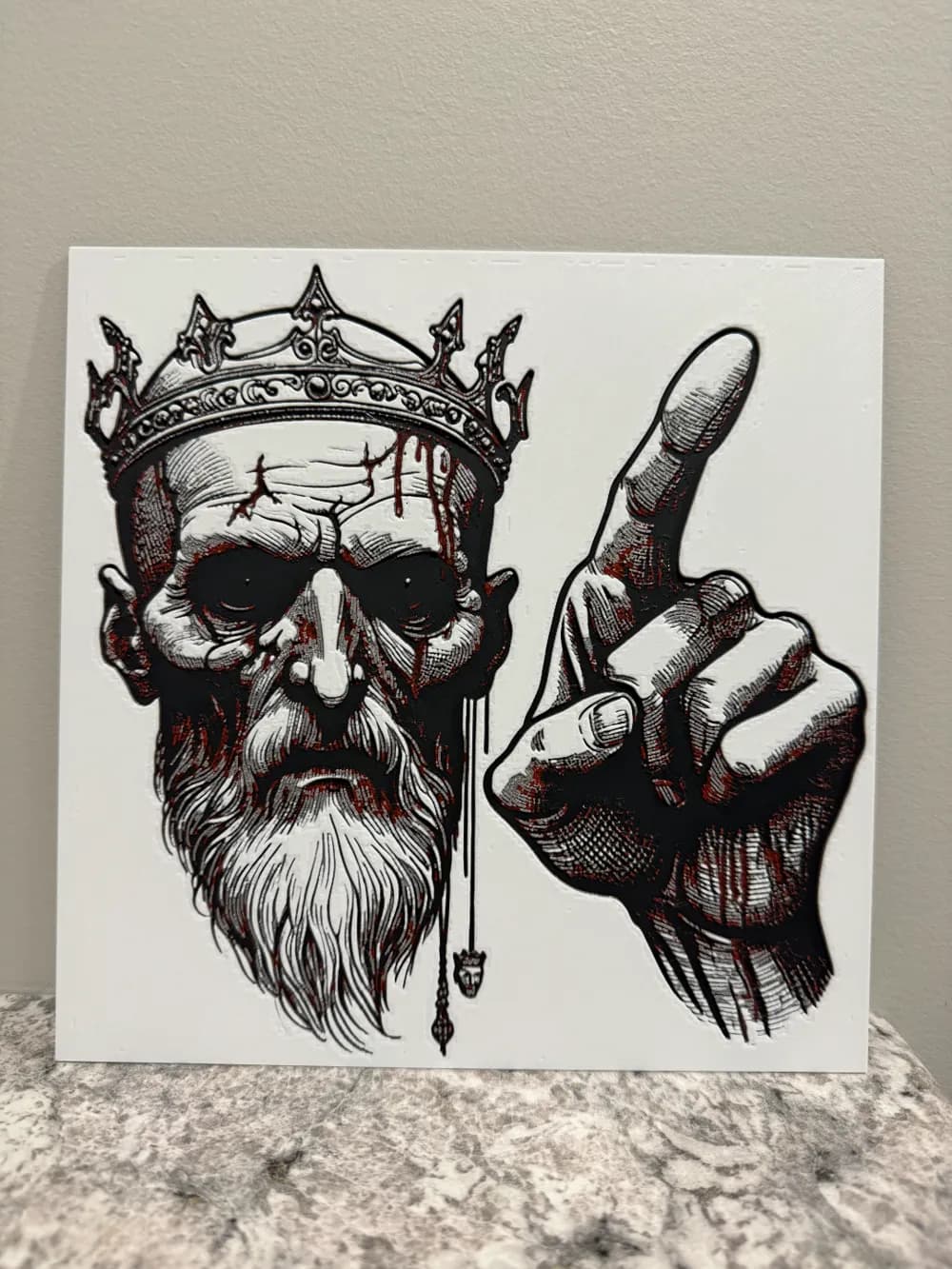 Ghost of Banquo - Macbeth Hueforge by Canadian Gamer HueForge model: Ghost of Banquo - Macbeth Hueforge by Canadian Gamer