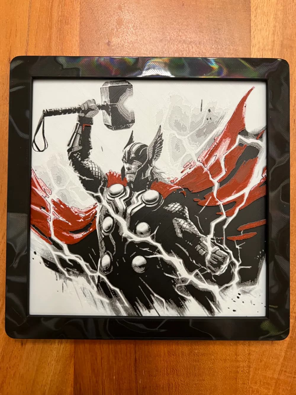 HueForge model: Thor with Hammer 2.0 by JustBe 3D Printing