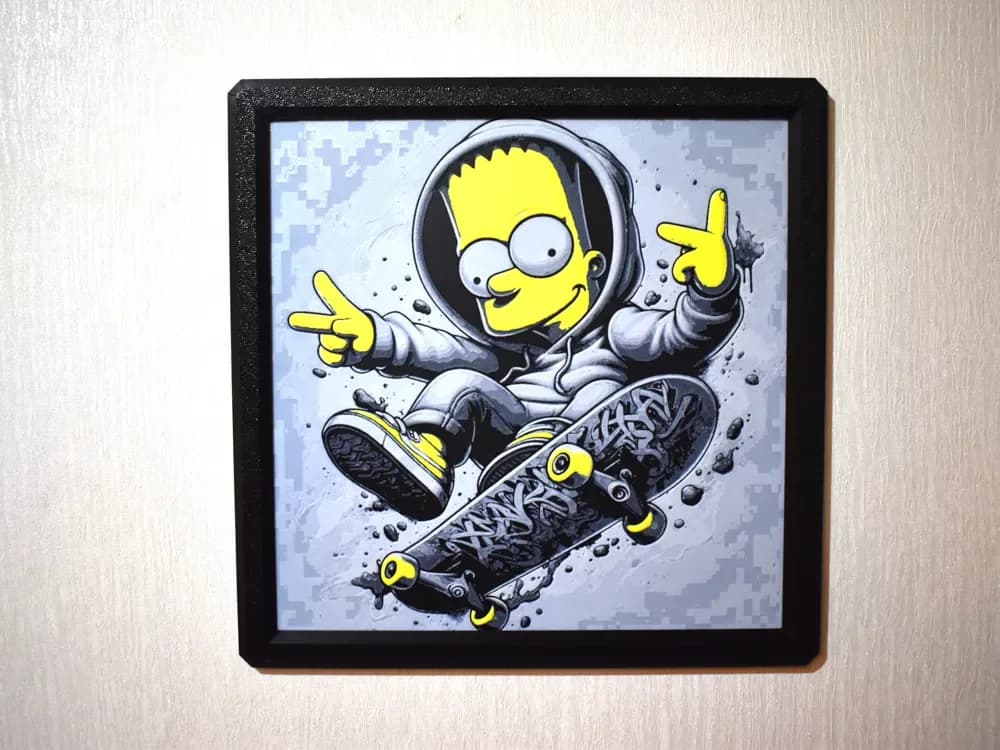 Bart Simpson Hueforge by Chris B HueForge model: Bart Simpson Hueforge by Chris B