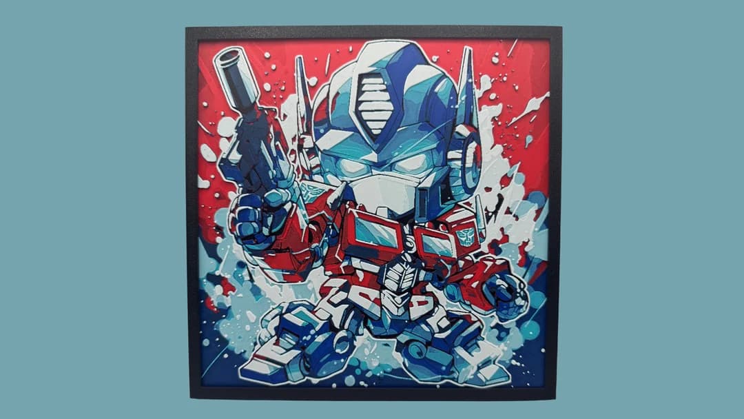 Optimus Prime - Chibi Edition - Transformers Hueforge by Canadian Gamer HueForge model: Optimus Prime - Chibi Edition - Transformers Hueforge by Canadian Gamer