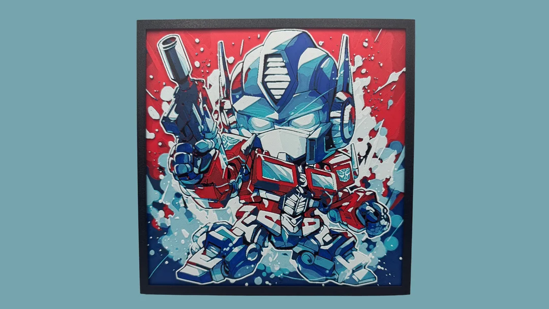 Optimus Prime - Chibi Edition - Transformers Hueforge by Canadian Gamer HueForge model: Optimus Prime - Chibi Edition - Transformers Hueforge by Canadian Gamer