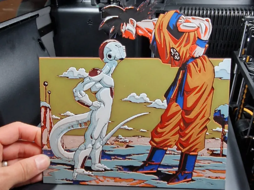 Dragon Ball Z Hueforge - Goku Vs Freeza Dragon Ball Z Hueforge - Goku Vs Freeza
