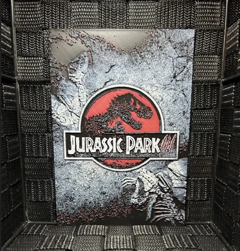 Hueforge Movie Poster - Jurassic Park III - by JoDau HueForge model: Hueforge Movie Poster - Jurassic Park III - by JoDau