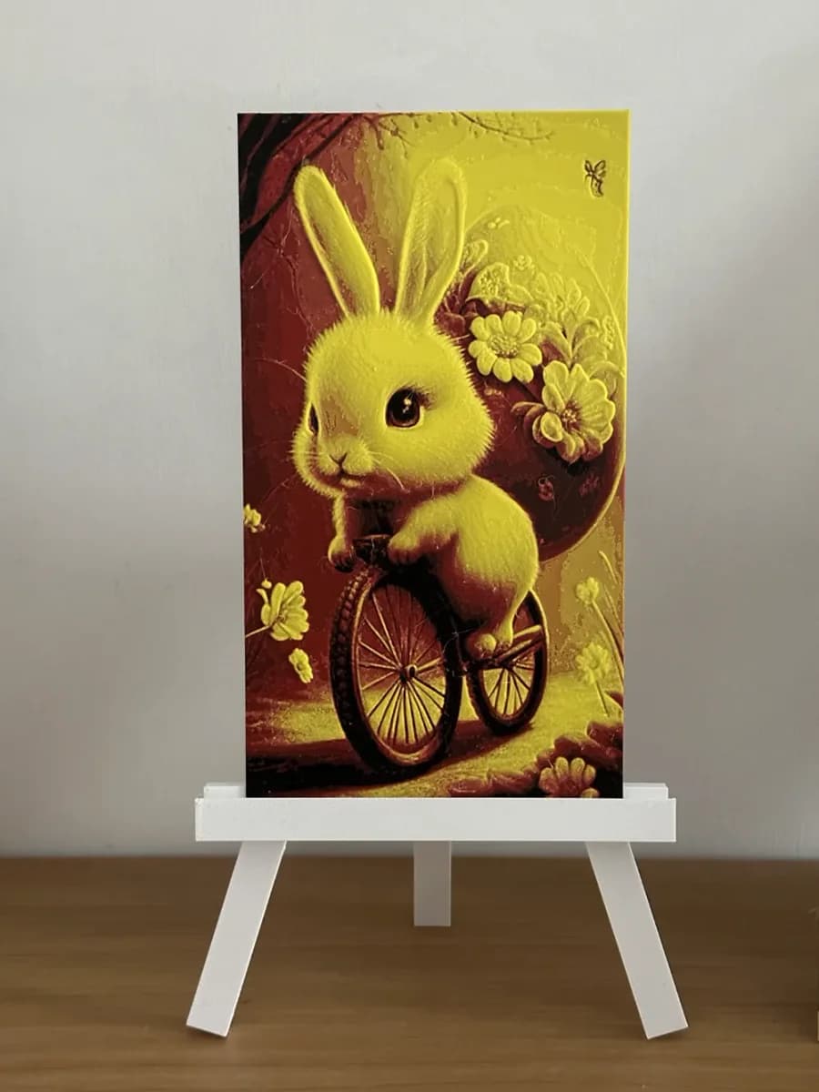 Easter Rabbit Egg HueForge art by enricoRE HueForge model: Easter Rabbit Egg HueForge art by enricoRE