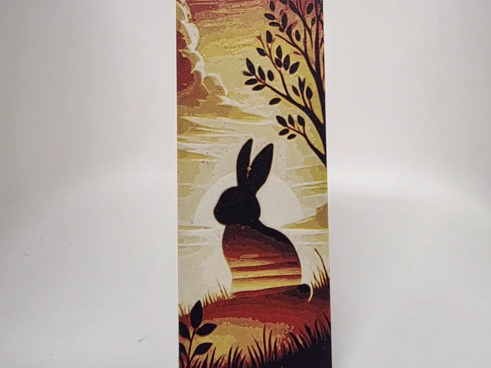 Bunny Bookmark by Morganja HueForge model: Bunny Bookmark by Morganja