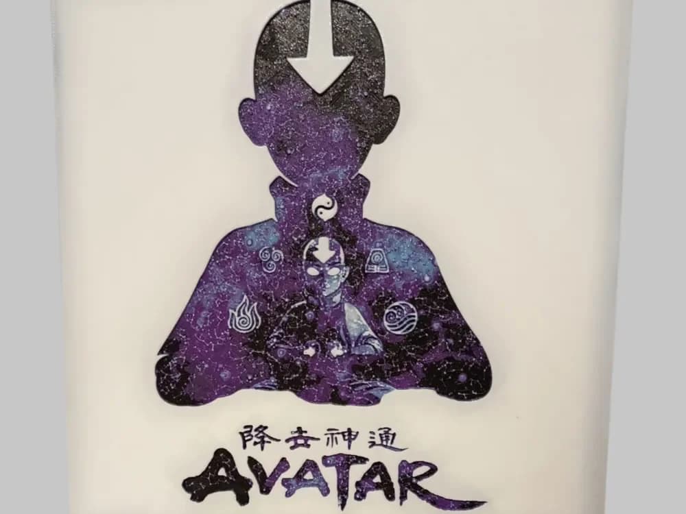 Avatar - Aang hueforge by 3DNesy HueForge model: Avatar - Aang hueforge by 3DNesy