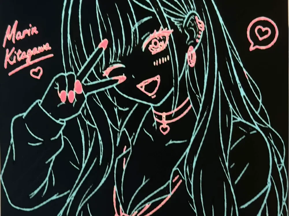 Dress Up Darling - Marin Kitagawa Backlit Lineart Dress Up Darling - Marin Kitagawa Backlit Lineart