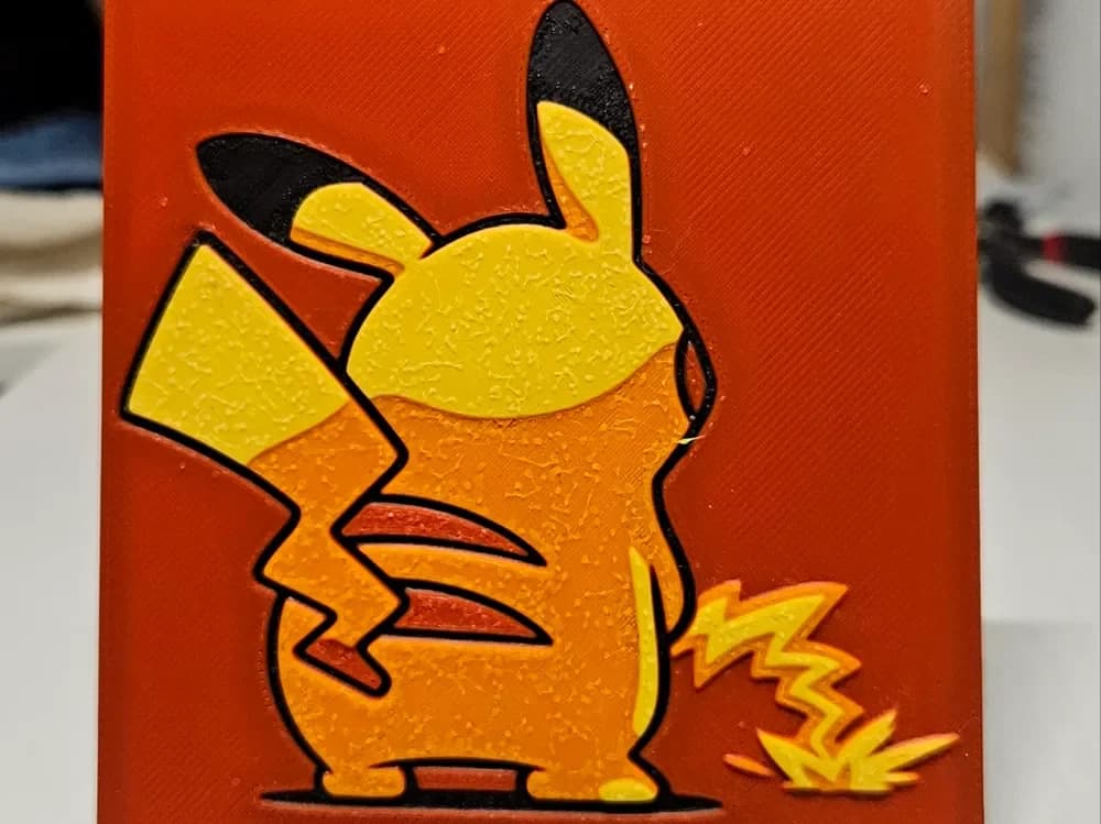 Peeing Pickachu by Mano's 3d_Art HueForge model: Peeing Pickachu by Mano's 3d_Art