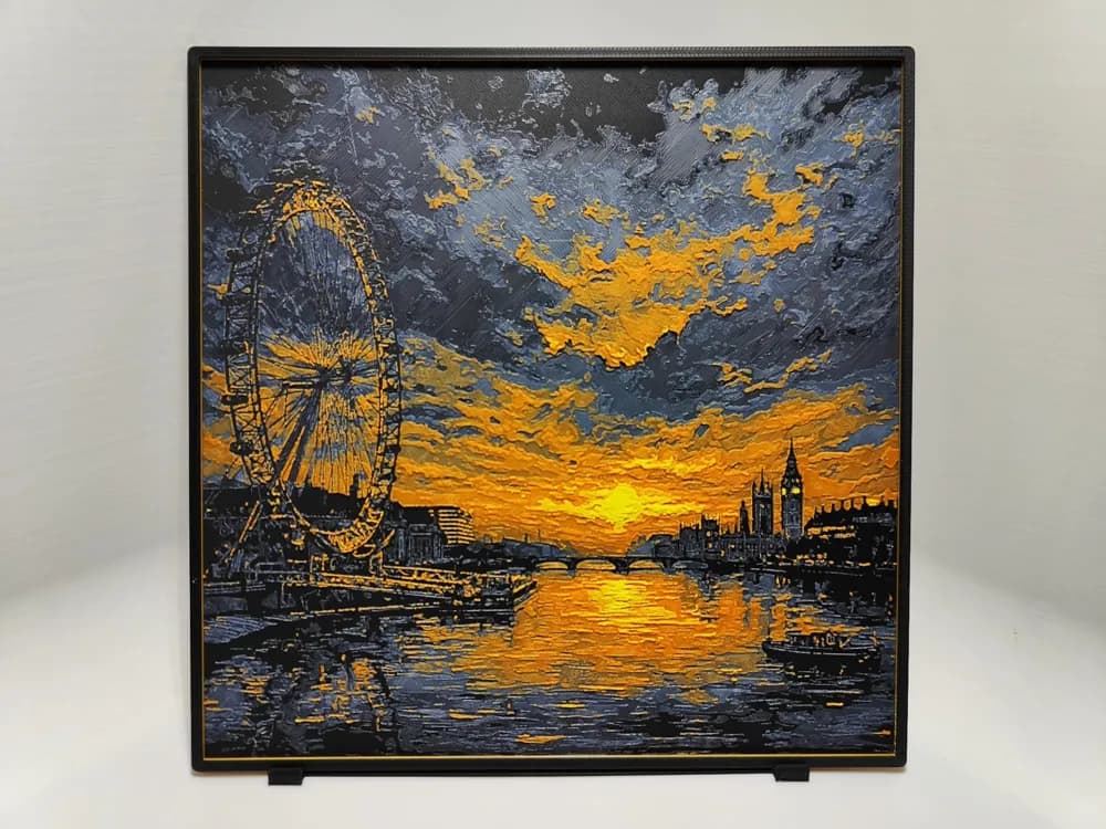 London Big Eye Sunset - Hueforge by BeaN HueForge model: London Big Eye Sunset - Hueforge by BeaN