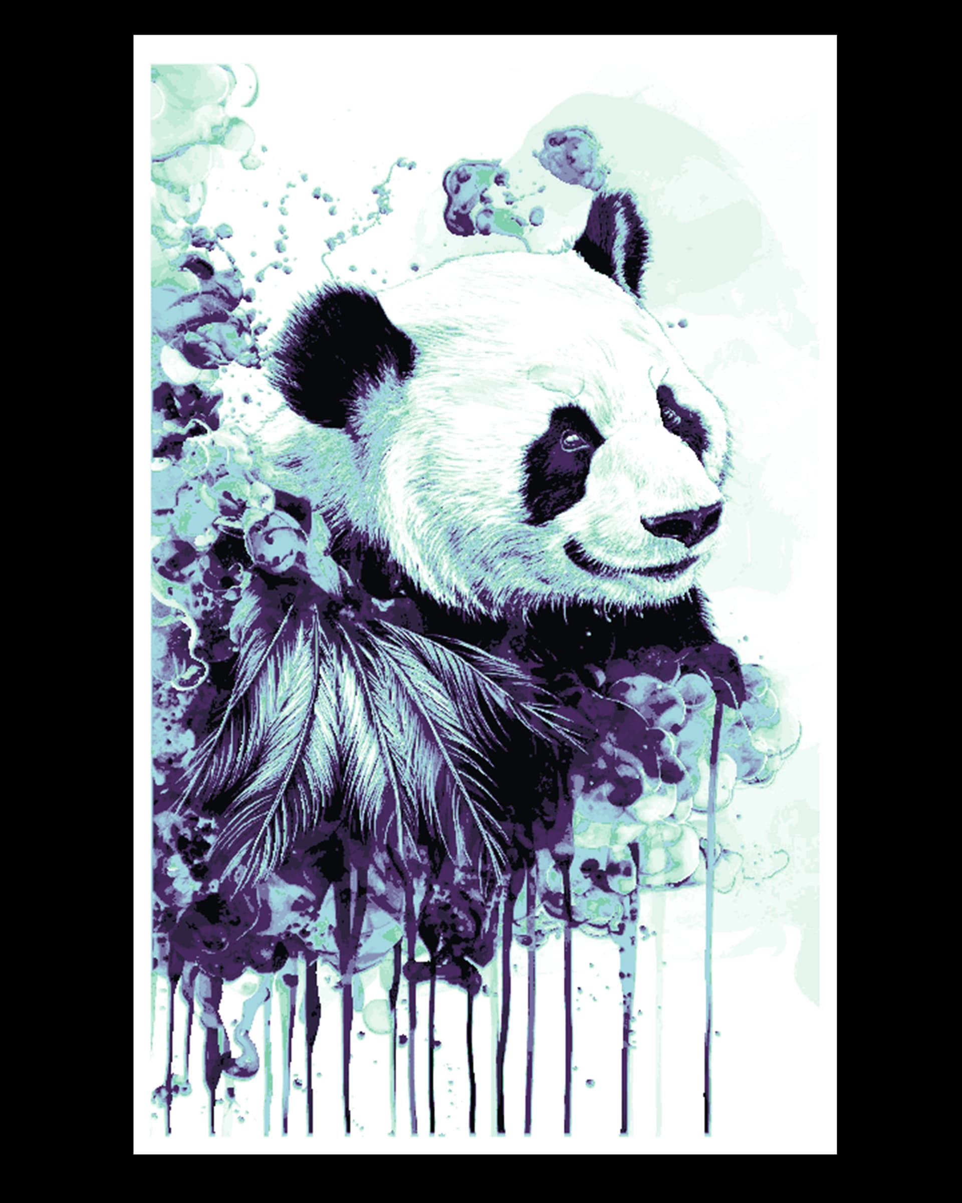 The gentle giant and the beauty of watercolor designs - Hueforge Wallart by BooneCo3d HueForge model: The gentle giant and the beauty of watercolor designs - Hueforge Wallart by BooneCo3d