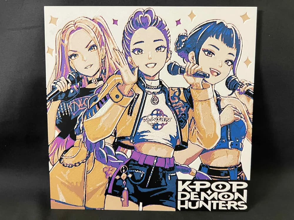 HueForge model: KPOP Demon Hunters Cover by 3djd