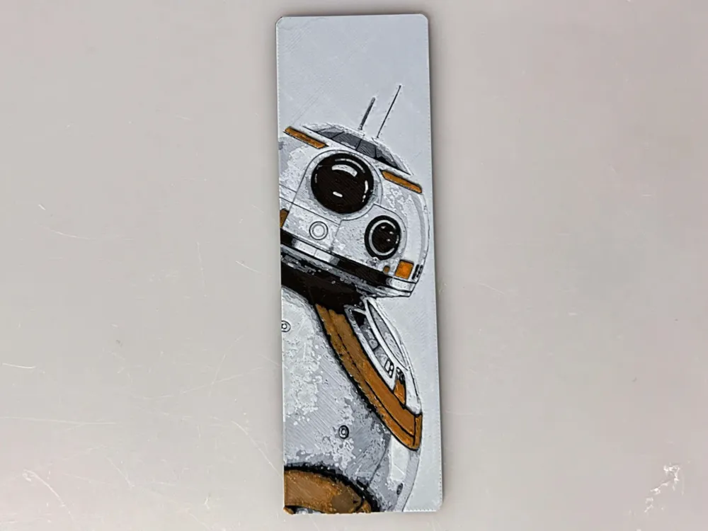 Bookmark: BB8 Scuffed Star Wars - Bookmark by 3djd HueForge model: Bookmark: BB8 Scuffed Star Wars - Bookmark by 3djd