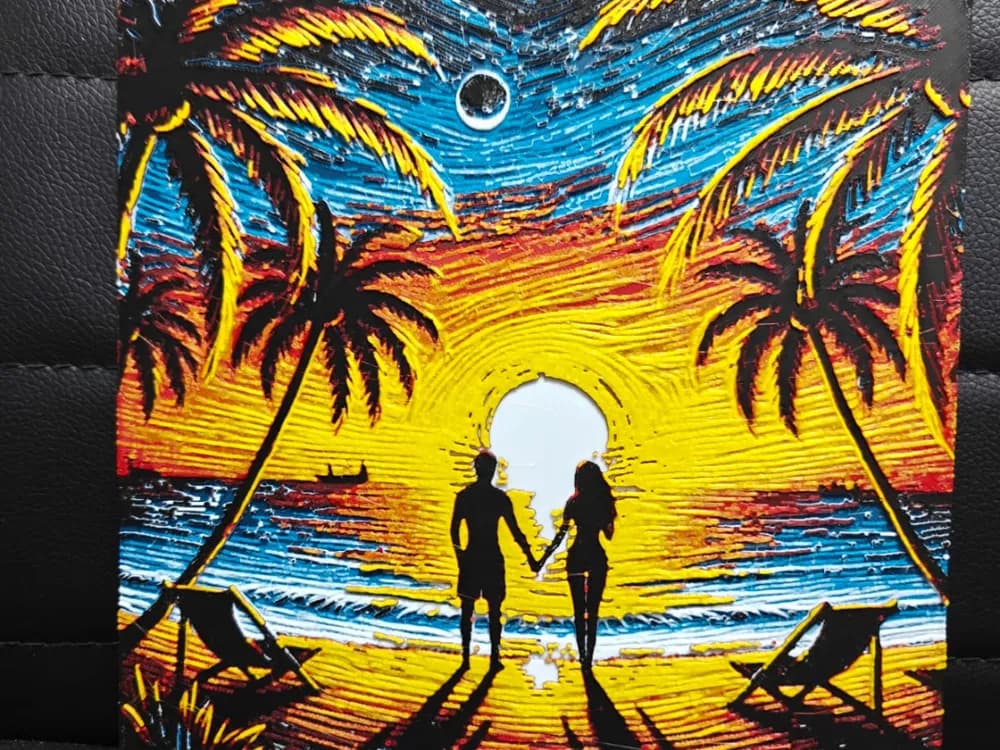 Sunset Love 1 AMS by TheHueforgeLady HueForge model: Sunset Love 1 AMS by TheHueforgeLady
