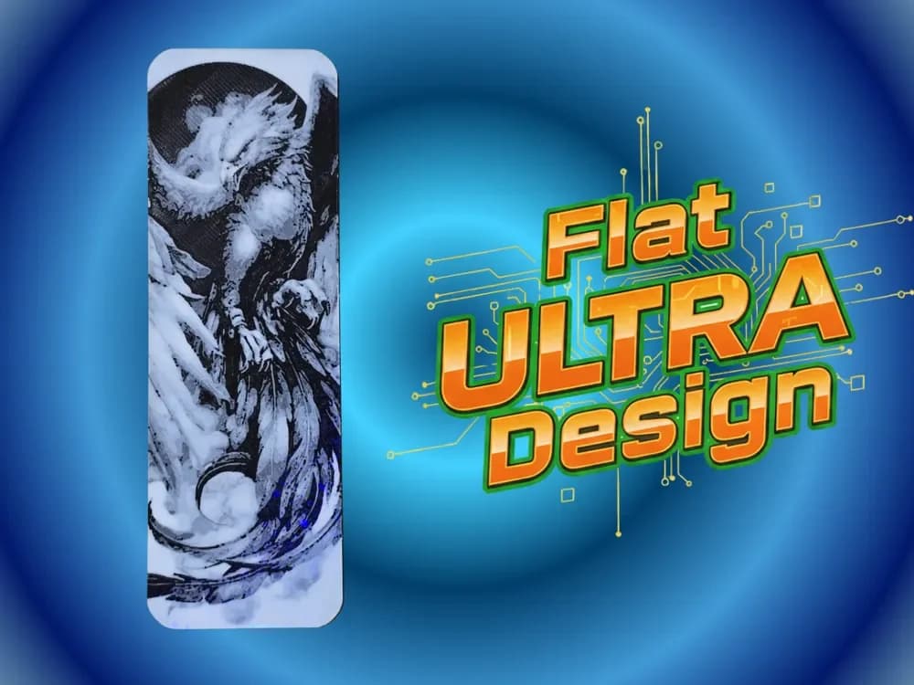 Phoenix Ultra Flat Bookmark by Atrus Design HueForge model: Phoenix Ultra Flat Bookmark by Atrus Design