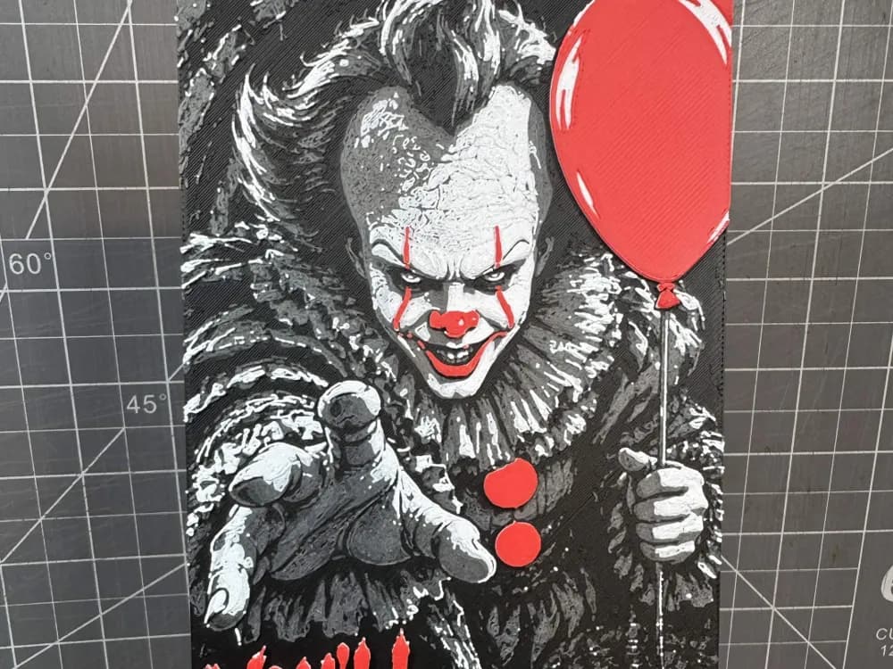 Hueforge of PennyWise the Clown From IT Hueforge of PennyWise the Clown From IT