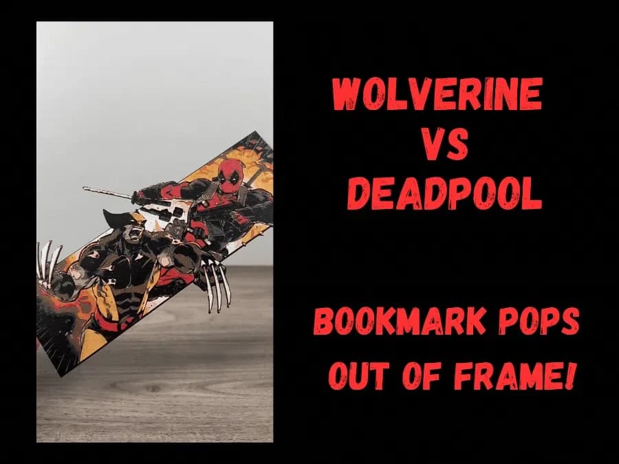 Wolverine Vs Deadpool - Oversized Bookmark by Canadian Gamer HueForge model: Wolverine Vs Deadpool - Oversized Bookmark by Canadian Gamer