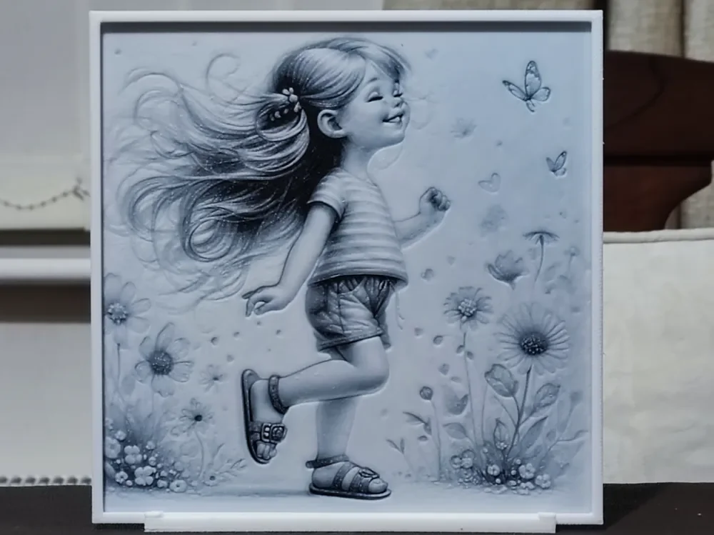 HueForge model: The Innocence Of Spring - HueForge 2 Color by BoDad