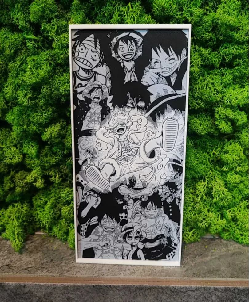 Luffy God Mode by Garuda3D HueForge model: Luffy God Mode by Garuda3D