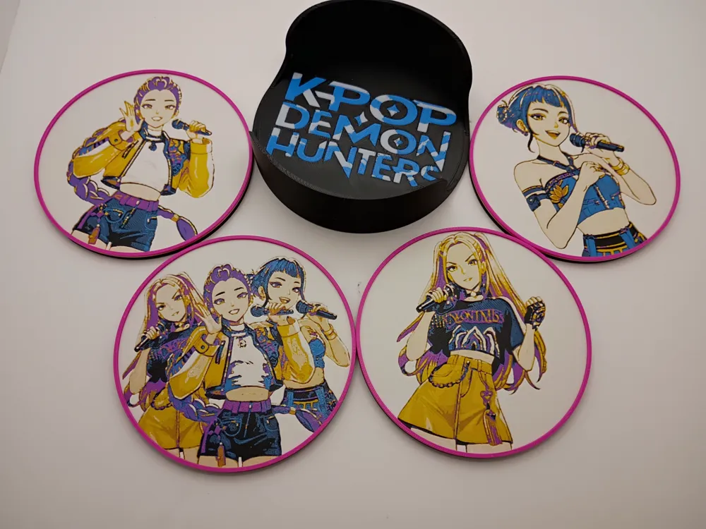 KPOP Demon Hunters Coaster Set KPOP Demon Hunters Coaster Set