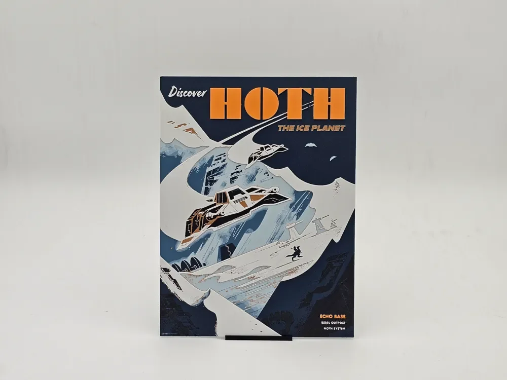 HueForge model: Discover Hoth Star Wars travel poster Hueforge by Loki