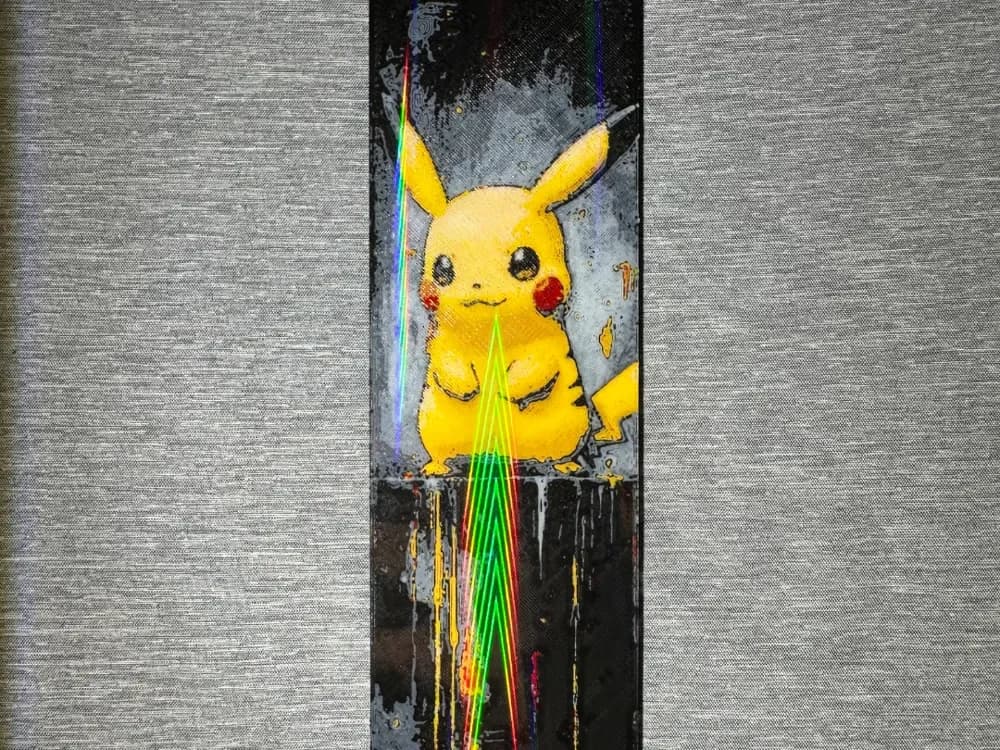 Pikachu Bookmark - Flatforge by Hey Ben HueForge model: Pikachu Bookmark - Flatforge by Hey Ben