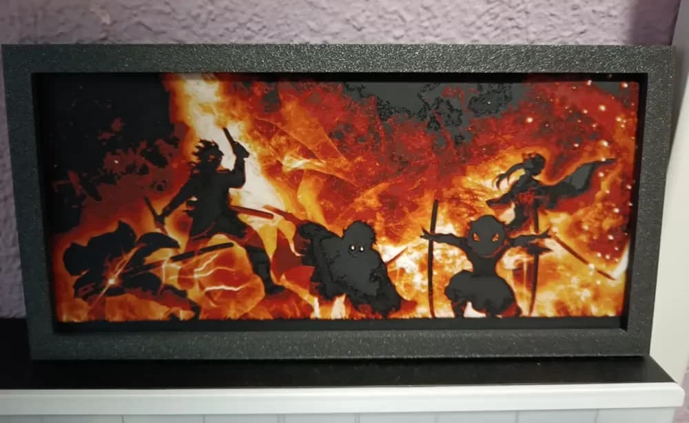 HueForge Demons Slayer Fire HueForge Demons Slayer Fire